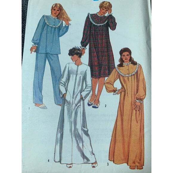 Simplicity Misses Nightgown Sewing Pattern sz 10 6626 - uncut - Picture 2 of 12